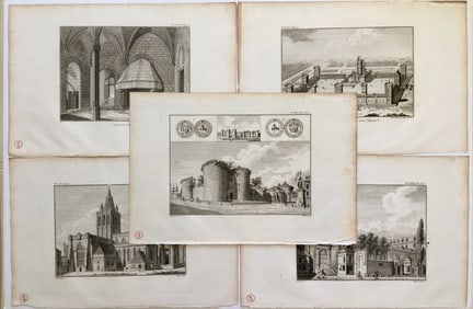 FRENCH ARCHITECTURAL ENGRAVINGS CA 1790