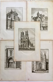 FRENCH ARCHITECTURAL ENGRAVINGS CA 1790