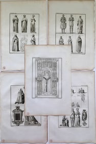 FRENCH ARCHITECTURAL ENGRAVINGS CA 1790