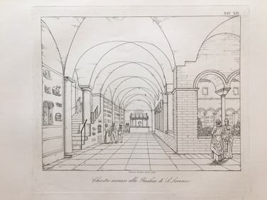 ITALIAN RELIGIOUS ARCHITECTURAL ENGRAVING