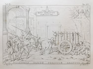 ITALIAN RELIGIOUS ARCHITECTURAL ENGRAVING