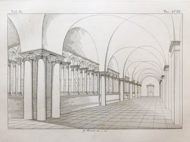 ITALIAN RELIGIOUS ARCHITECTURAL ENGRAVING