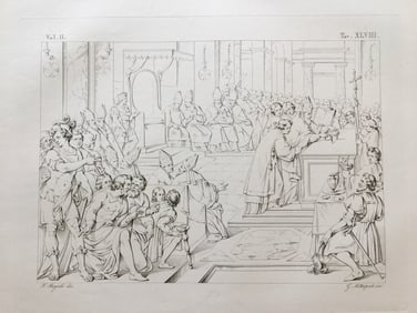 ITALIAN RELIGIOUS ARCHITECTURAL ENGRAVING