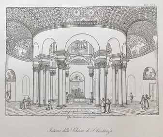 ITALIAN RELIGIOUS ARCHITECTURAL ENGRAVING