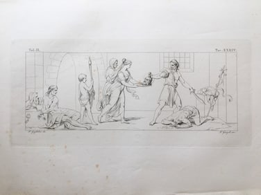 ITALIAN RELIGIOUS ARCHITECTURAL ENGRAVING