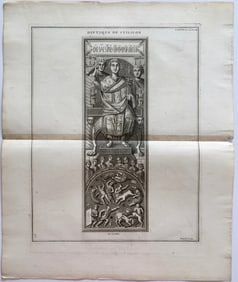 RARE ANTIQUE ENGRAVING ROMAN GENERAL FLAVIUS STILICHO