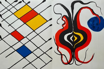 ALEXANDER CALDER ORIGINAL VINTAGE DERRIERE LE MIROIR LITHOGRAPHS