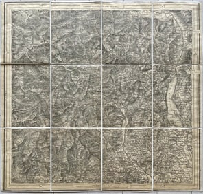 ANTIQUE ITALIAN MAP VARALLO