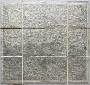 ANTIQUE ITALIAN MAP VERCELLI