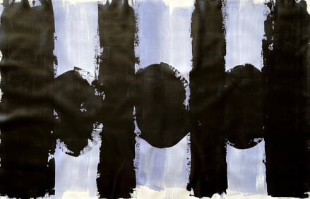 ORIGINAL ABSTRACT ACRYLIC ON CANVAS PAINTING 56X36 IN