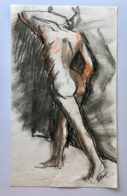 ABSTRACT DRAWING FEMALE NUDE