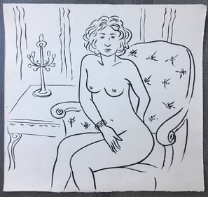 INK ON PAPER DRAWING