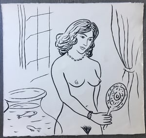 INK ON PAPER DRAWING