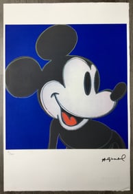 ANDY WARHOL LITHOGRAPH PRINT MICKEY MOUSE