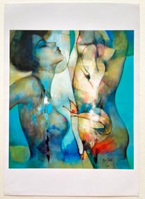 CUBAN PAINTER ERNESTO GARCIA PENA LITHOGRAPH