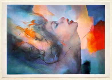 CUBAN PAINTER ERNESTO GARCIA PENA LITHOGRAPH