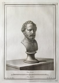 18th C ROMAN BUST ENGRAVING