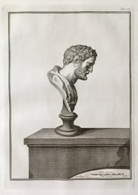 18th C ROMAN BUST ENGRAVING