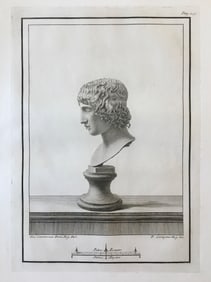 18th C ROMAN BUST NEOCLASSICAL ENGRAVING