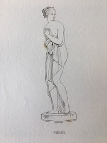 ANTIQUE CANOVA NEOCLASSICAL ENGRAVING VENUS