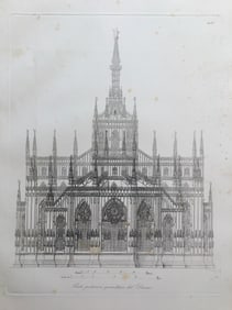 ANTIQUE ITALIAN ARCHITECTURAL ENGRAVING