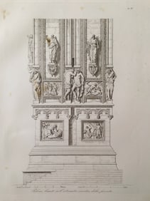 ANTIQUE ITALIAN ARCHITECTURAL ENGRAVING