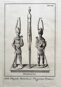 ANTIQUE ETCHING ETRUSCAN DIL INDIGETES