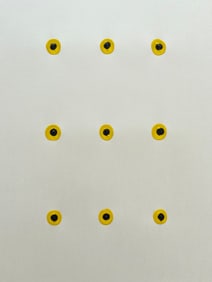 LOT OF 5 MINIMALIST CONTEMPORARY PAINTINGS DOTS