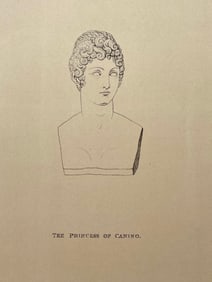 ANTIQUE PRINT AFTER ANTONIO CANOVA THE PRINCESS OF CANINO
