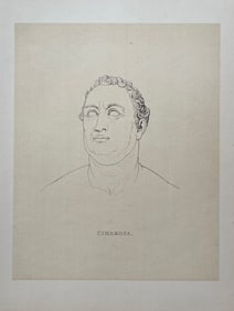 ANTIQUE PRINT AFTER ANTONIO CANOVA CIMAROSA