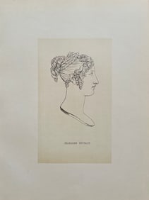 ANTIQUE PRINT AFTER ANTONIO CANOVA "MADAME MURAT"