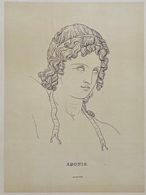 ANTIQUE PRINT AFTER ANTONIO CANOVA ADONIS