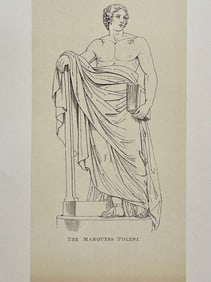 ANTIQUE PRINT AFTER ANTONIO CANOVA "THE MARQUESS POLENI"