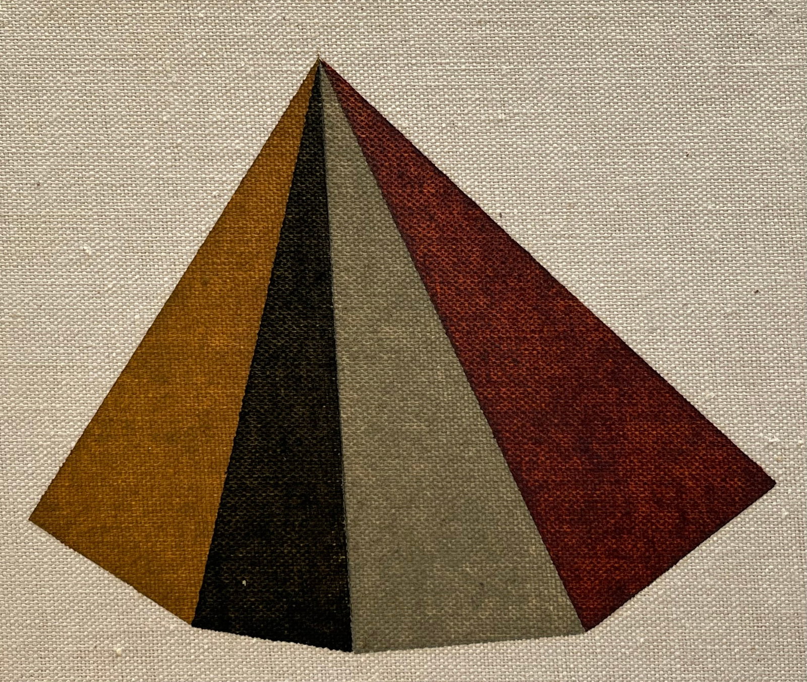 VINTAGE GEOMETRIC PAINTING: OIL ON BOARD PAINTING. SIZE: 7 x 6 INCHES APPROX. UNFRAMED. SHIPPING IN THE U.S VIA USPS PRIORITY MAIL $15