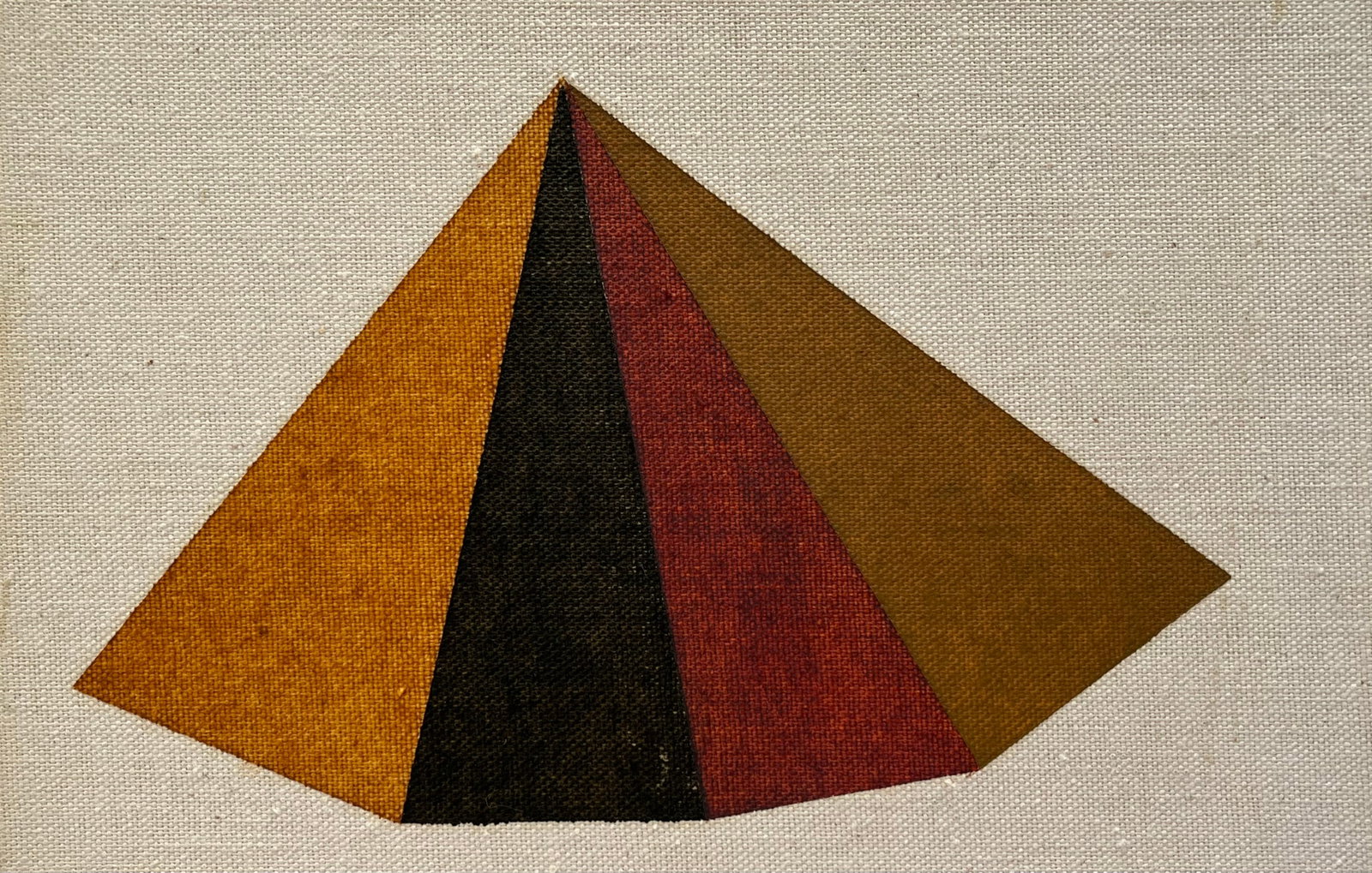 VINTAGE GEOMETRIC PAINTING: OIL ON BOARD PAINTING. SIZE: 9 x 6 INCHES APPROX. UNFRAMED. SHIPPING IN THE U.S VIA USPS PRIORITY MAIL $15