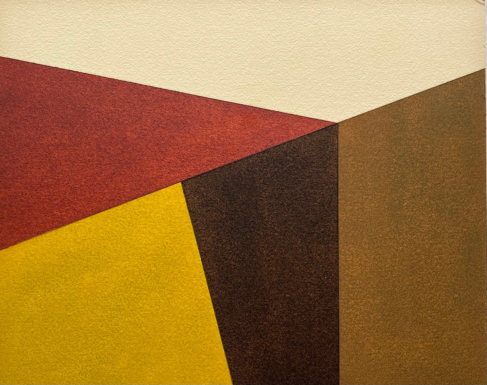 VINTAGE GEOMETRIC PAINTING: ORIGINAL OIL ON PAPER BOARD. SIZE: 8 X 10 INCHES APPROX. PAINTING IS UNFRAMED. SHIPPING IN THE U.S VIA USPS PRIORITY MAIL $18