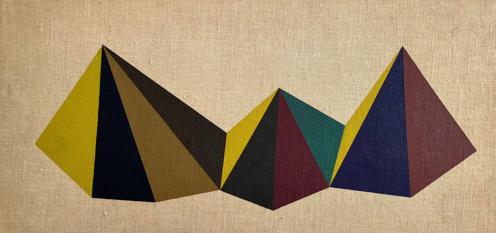 VINTAGE GEOMETRIC PAINTING (1 of 4)