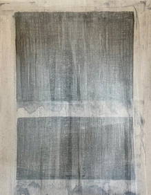 MINIMALIST MIXED MEDIA ON PAPER PAINTING (1 of 2)