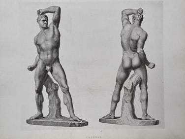 ANTIQUE PRINT AFTER ANTONIO CANOVA CREUGAS