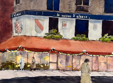 ORIGINAL VINTAGE WATERCOLOR PIKE SULLIVAN 1986