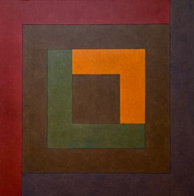 HARD EDGE PAINTING OIL ON MASONITE