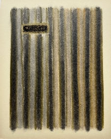 VINTAGE ABSTRACT OIL ON PAPER