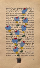 SMALL NAIVE DRAWING FLOWERS IN VASE