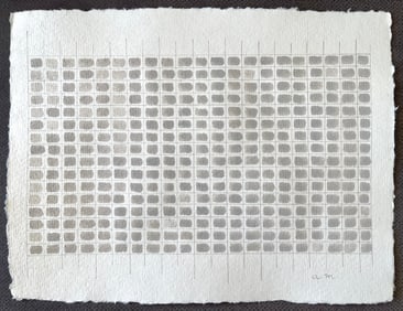 GEOMETRICAL MIXED MEDIA ON PAPER