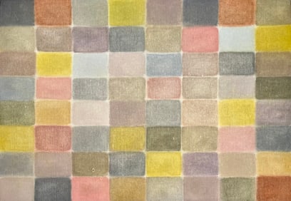 ABSTRACT OIL ON CANVAS PAINTING