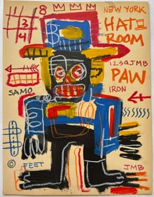 POP ART MIXED MEDIA ON PAPER PAINTING