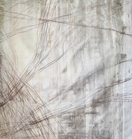 LARGE ABSTRACT ACRYLIC ON CANVAS PAINTING