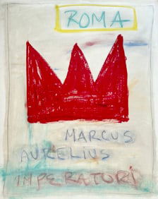 POP ART OIL PASTEL "MARCUS AURELIUS IMPERATORI"