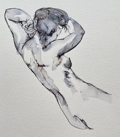 DRAWING FEMALE NUDE AFTER HERBERT JAMES DRAPER