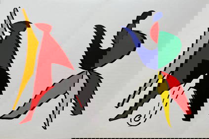 ALEXANDER CALDER ORIGINAL VINTAGE DERRIERE LE MIROIR LITHOGRAPHS (1 of 2)
